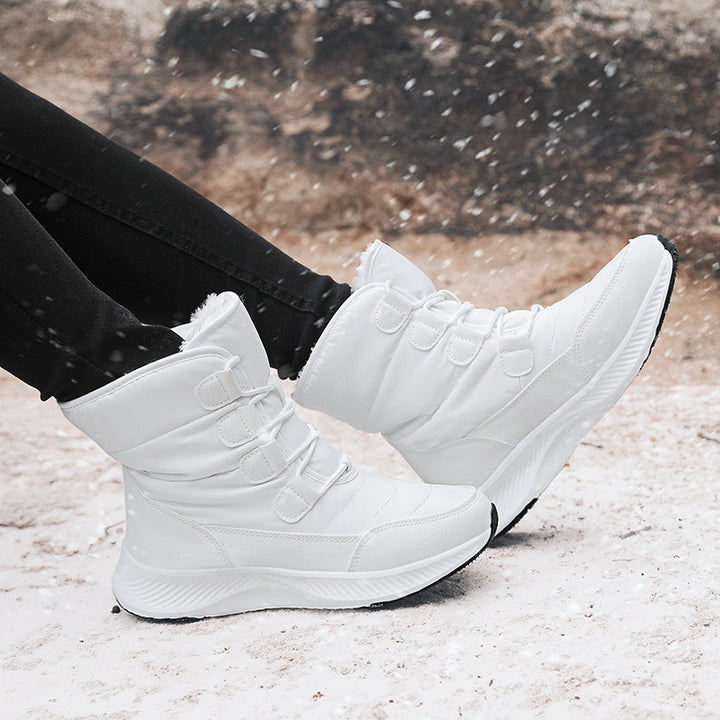 Damen Winterstiefel mit rutschfester Sohle und isolierender Fütterung Drune