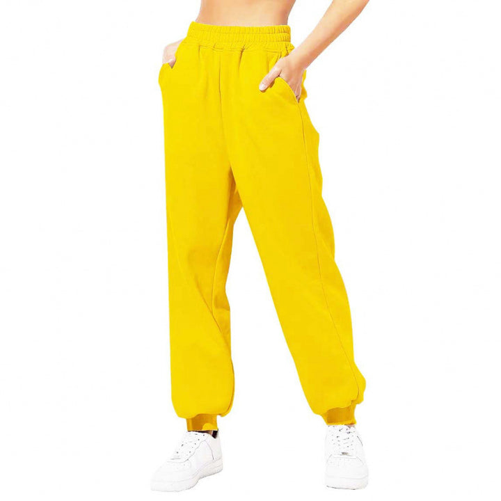Damen Jogginghose mit elastischem Bund und seitlichen Eingrifftaschen Drune