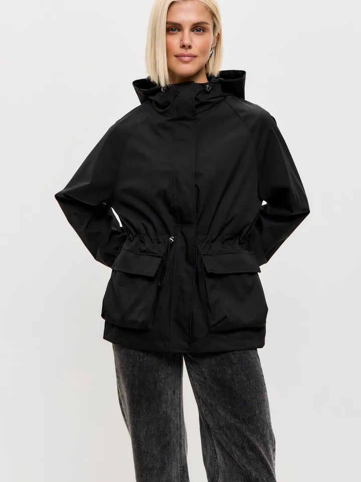 Damen funktionale Windjacke mit Kapuze Drune