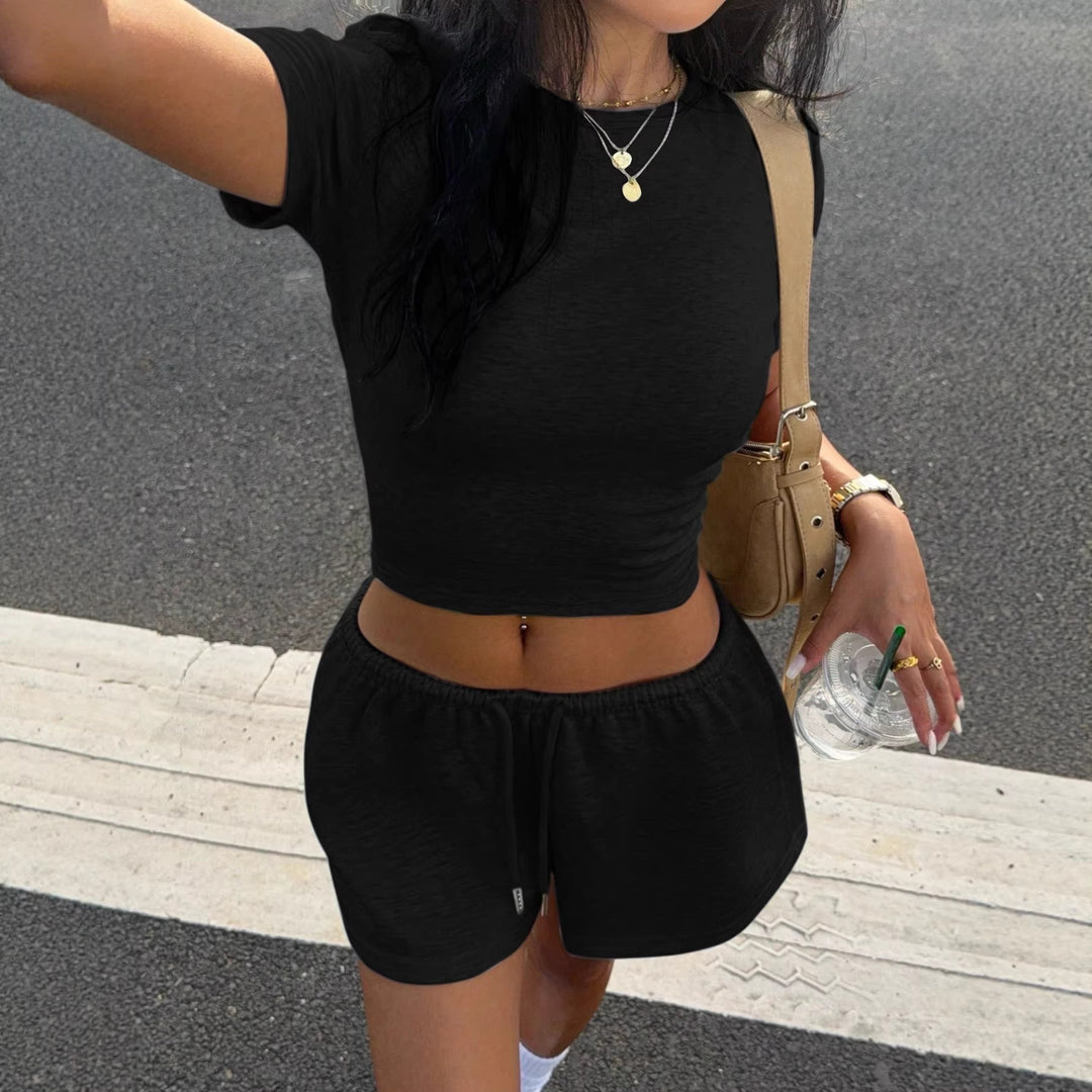 Damen Crop-Top mit tailliertem Schnitt und komfortablem Material Drune