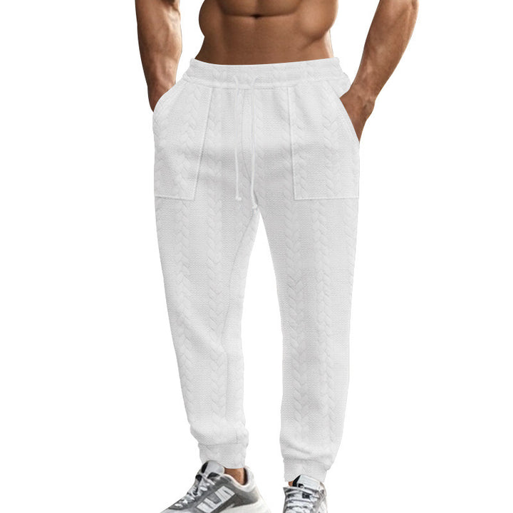 Herren Bequeme Trainingshose mit seitlichen Taschen und regulierbarem Kordelzug Drune