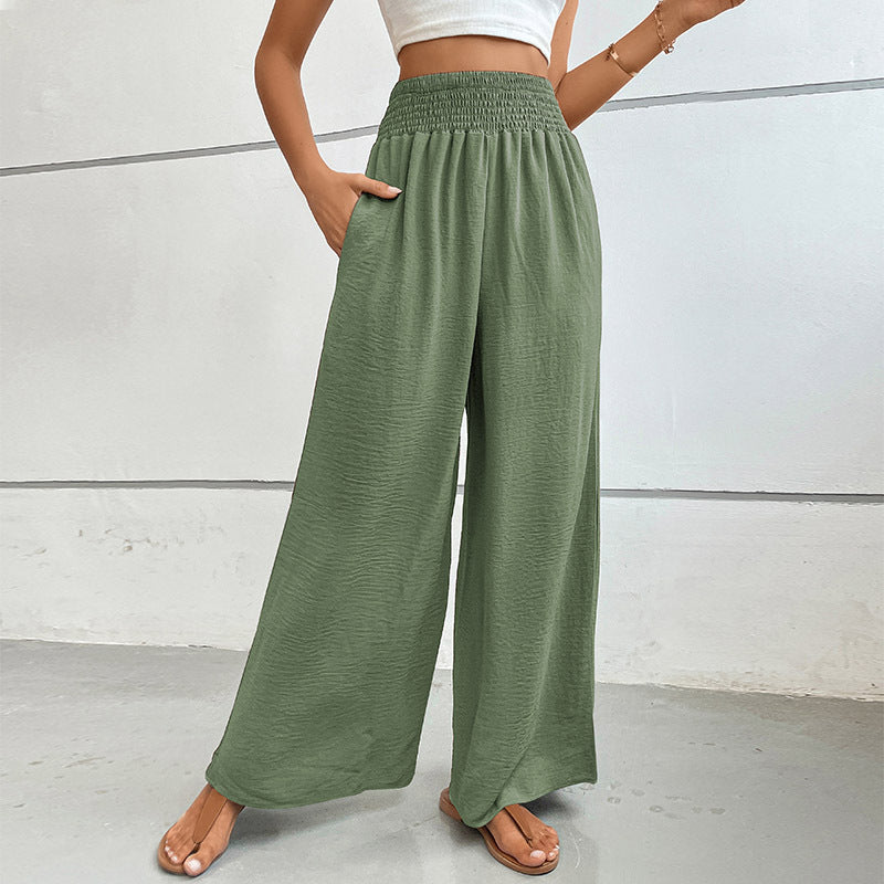 Damen elegante weite Palazzo-Hose Drune