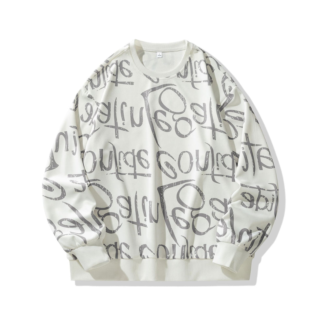 Herren Sweatshirt mit kreativem Motiv und weichem Innenfutter Drune