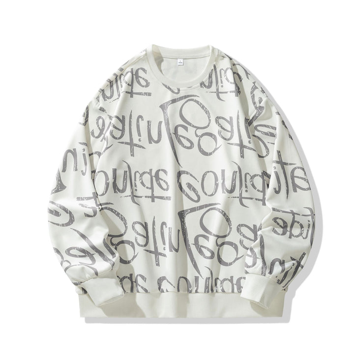 Herren Sweatshirt mit kreativem Motiv und weichem Innenfutter Drune