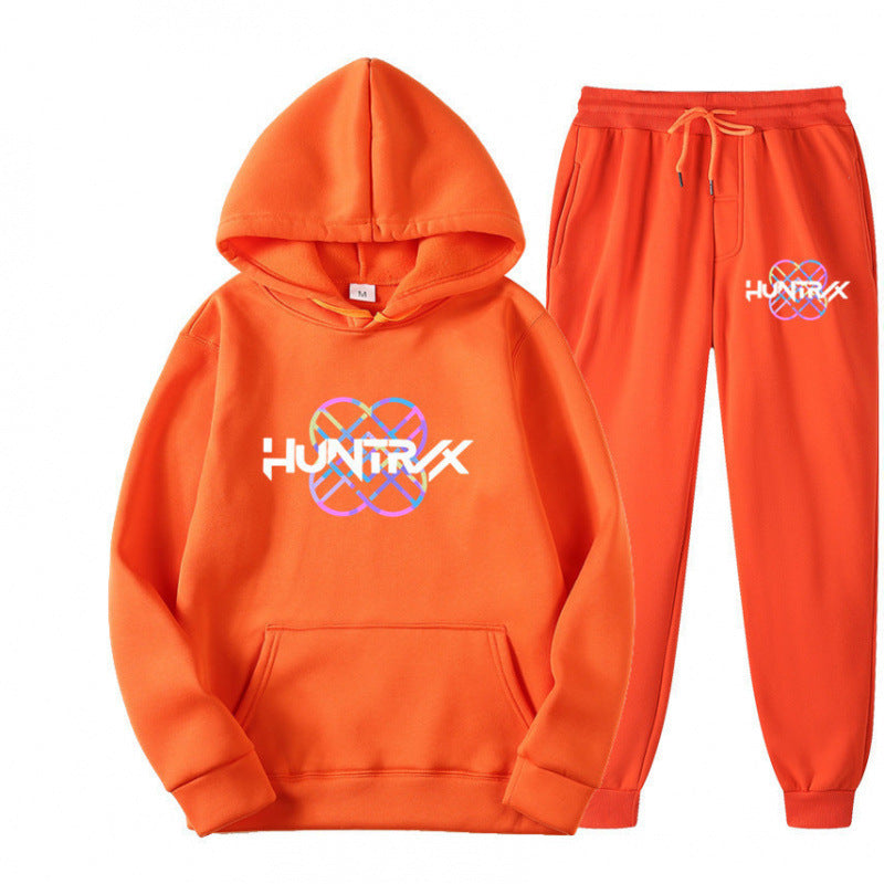Damen Sweatanzug mit modernem Grafikdesign und lässiger Passform Drune