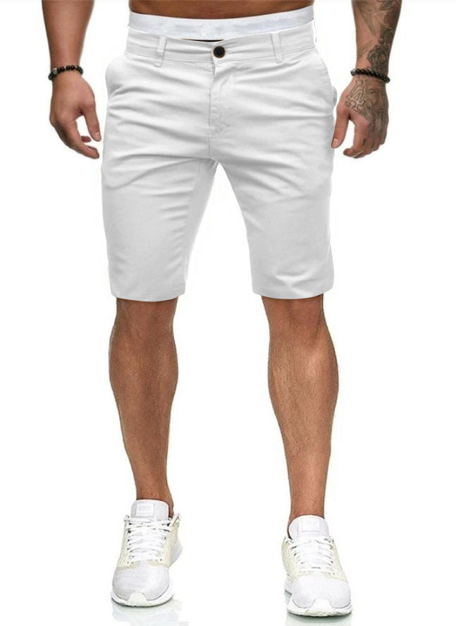 Herren Chino Stil Freizeit Shorts Drune