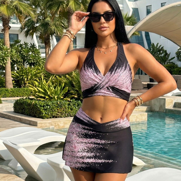 Damen Bikini-Set mit elegantem Wickelrock und aufregendem Oberteil Drune