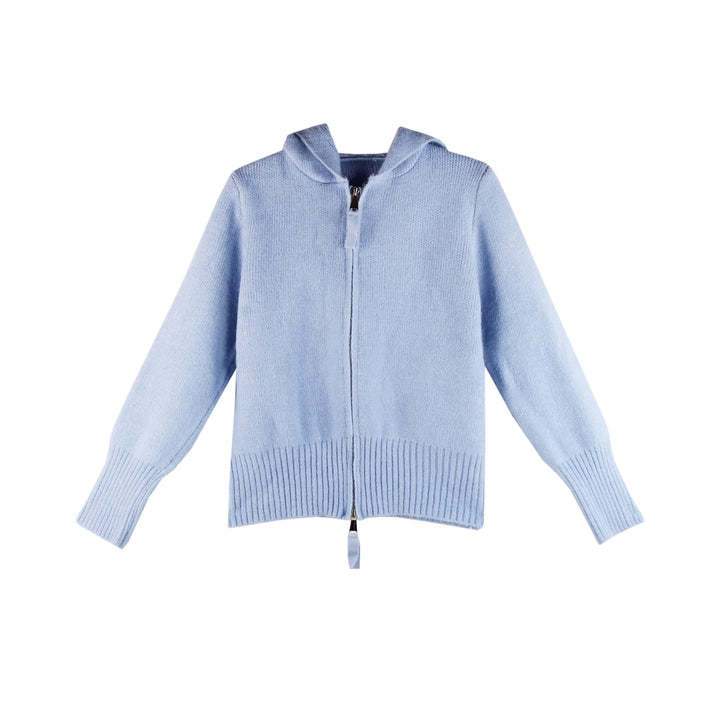 Damen Strickjacke mit Kapuze und durchgehendem Reißverschluss Drune
