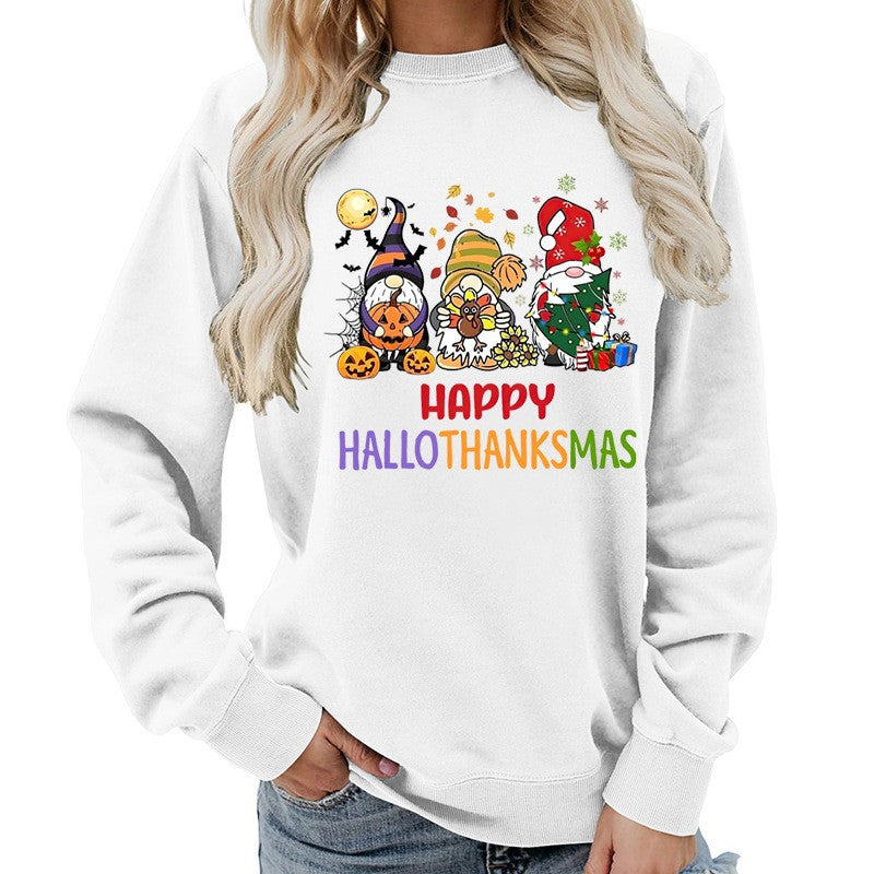 Damen Sweatshirt mit fröhlichem Feiertagsdesign Drune