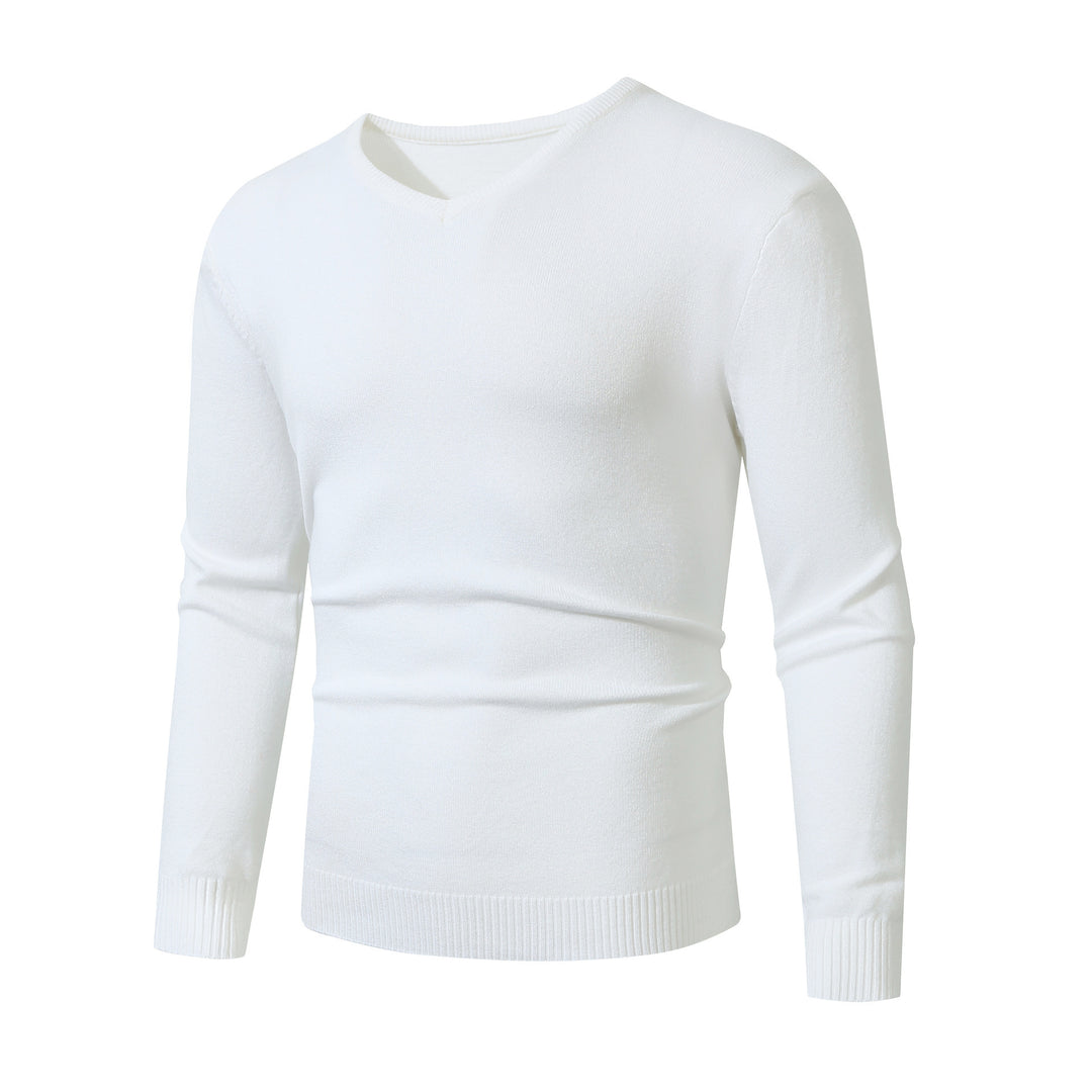 Herren V-Ausschnitt Pullover aus hochwertiger Baumwolle Drune