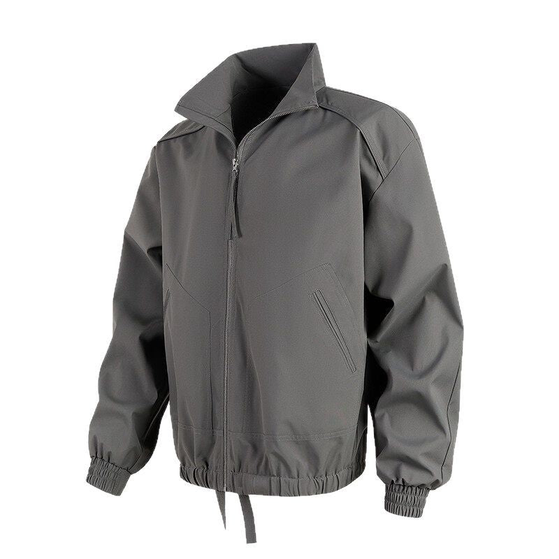 Herren lässige Übergangsjacke mit hohem Kragen und praktischen Taschen Drune