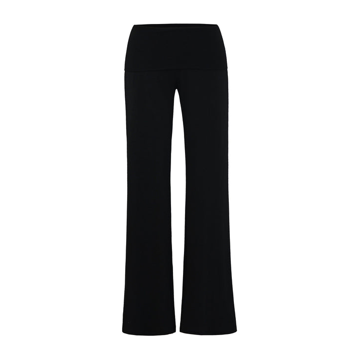 Damen weite Yoga-Hosen mit hohem Bund Drune