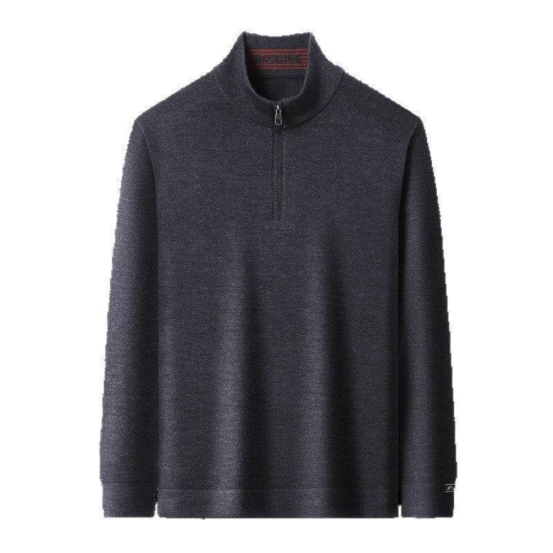 Herren Sweatshirt mit modernem Stehkragen und Reißverschluss Drune