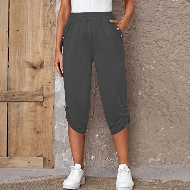 Damen Sportliche Jersey-Hosen Drune