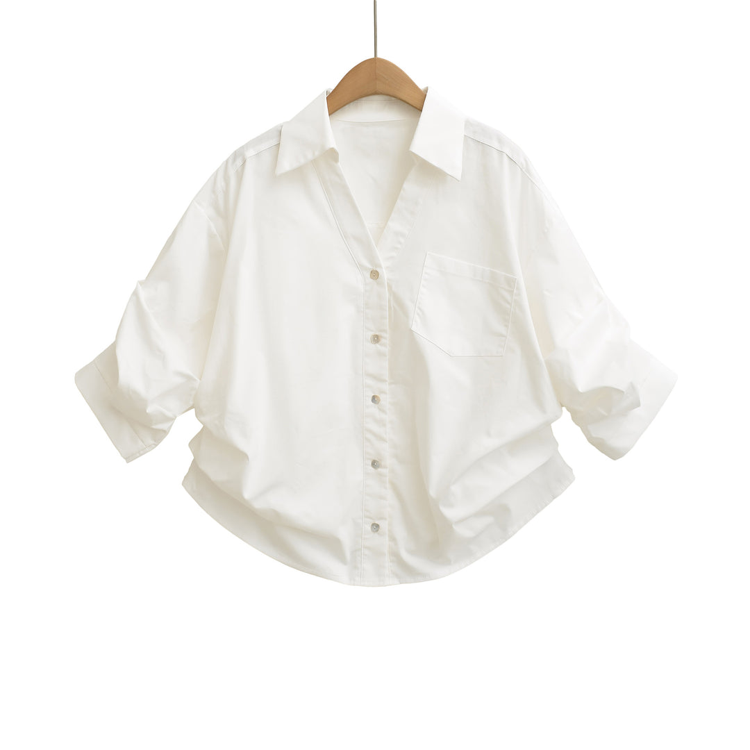 Damen lässige Oversize-Bluse Drune