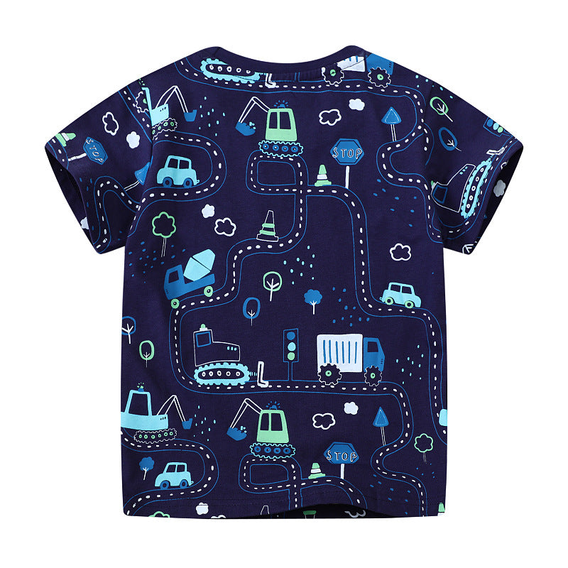 Jungen T-Shirt mit aufregendem Baustellen-Design Drune