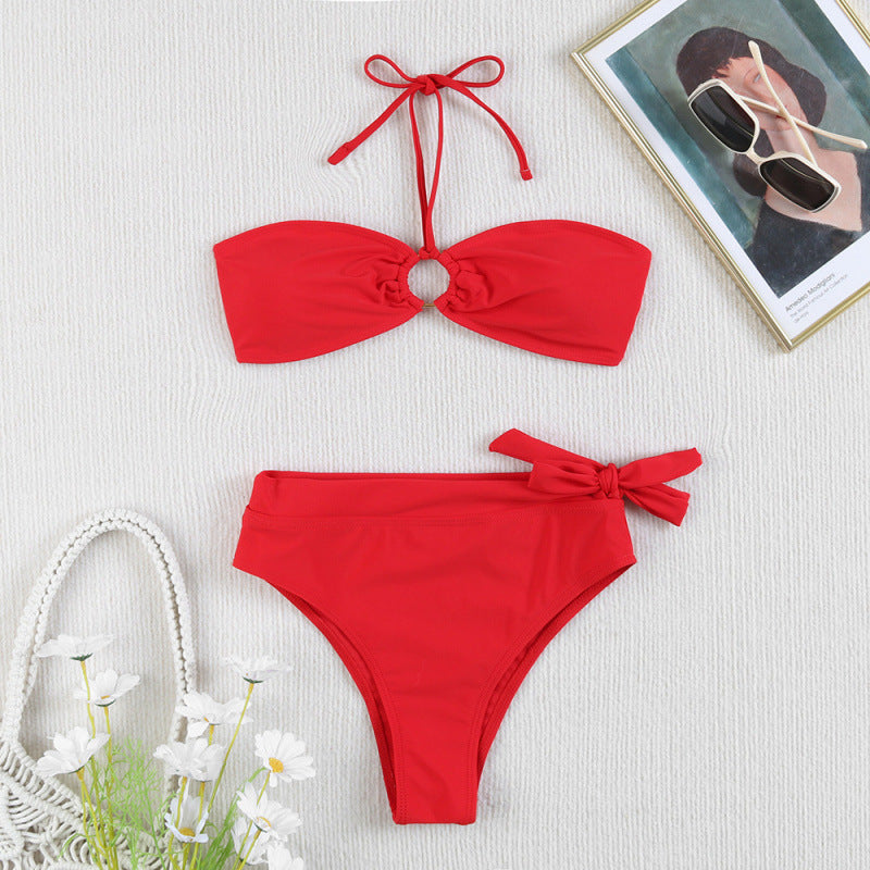 Damen Bandeau-Bikini mit verstellbaren Trägern und hochwertigem Twist-Design Drune