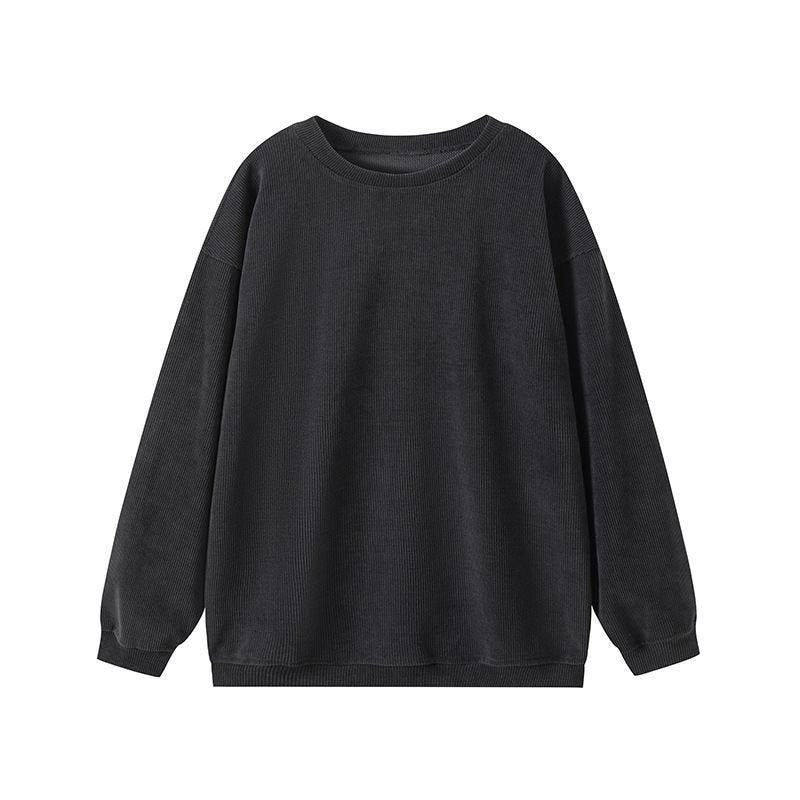 Damen gemütlicher und stilvoller Pullover mit Rippstruktur Drune