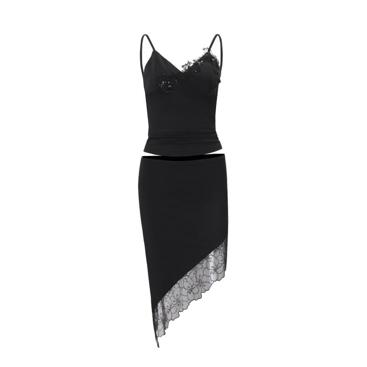 Damen elegantes Spitze Bodysuit mit raffinierten Details und verstellbaren Trägern Drune