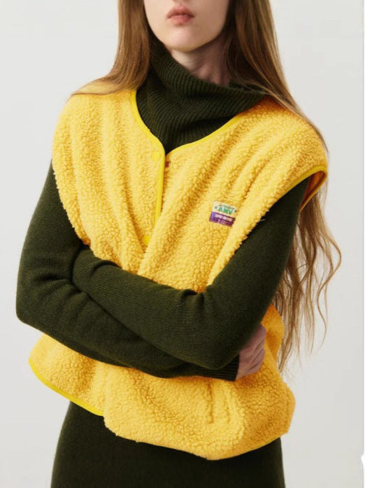 Damen komfortable Fleece-Weste Drune