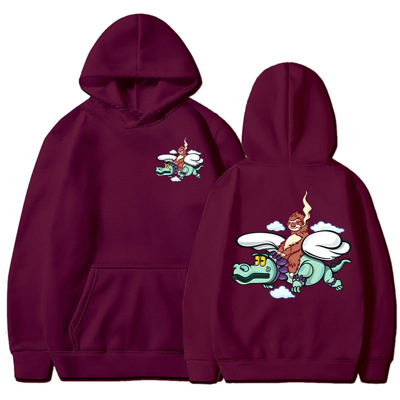 Damen Kapuzenpullover mit kreativem Grafikdesign und hochwertiger Innenausstattung Drune