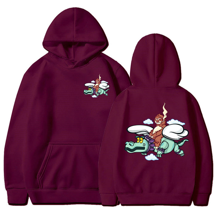 Damen Kapuzenpullover mit kreativem Grafikdesign und hochwertiger Innenausstattung Drune
