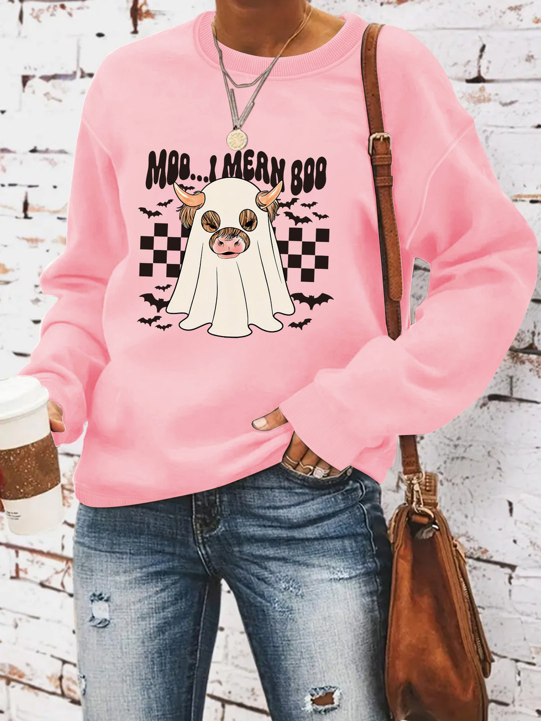 Damen Sweatshirt im fröhlichen Halloween-Design Drune