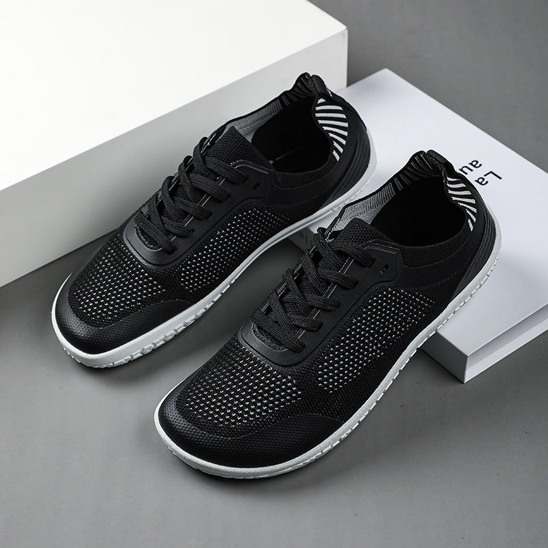 Unisex nan atmungsaktive Strick-Sneaker mit Gedächtnisschaum-Innensohle und flexibler Gummi-Laufsohle Drune