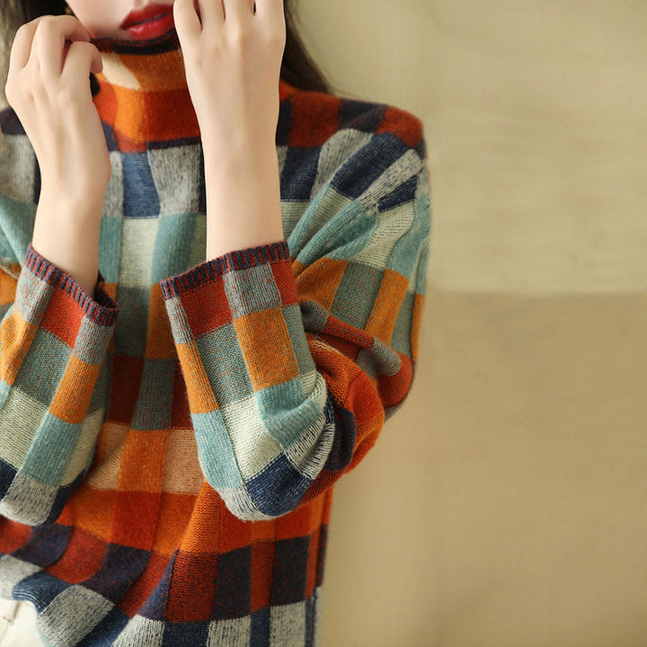 Drune | Pullover mit Bunten Karos