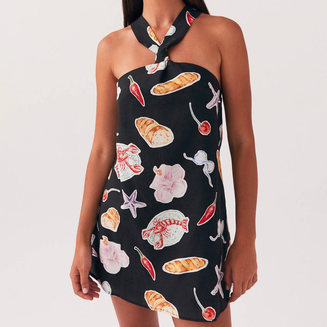 Damen Strandkleid mit trendigem Halterdesign Drune