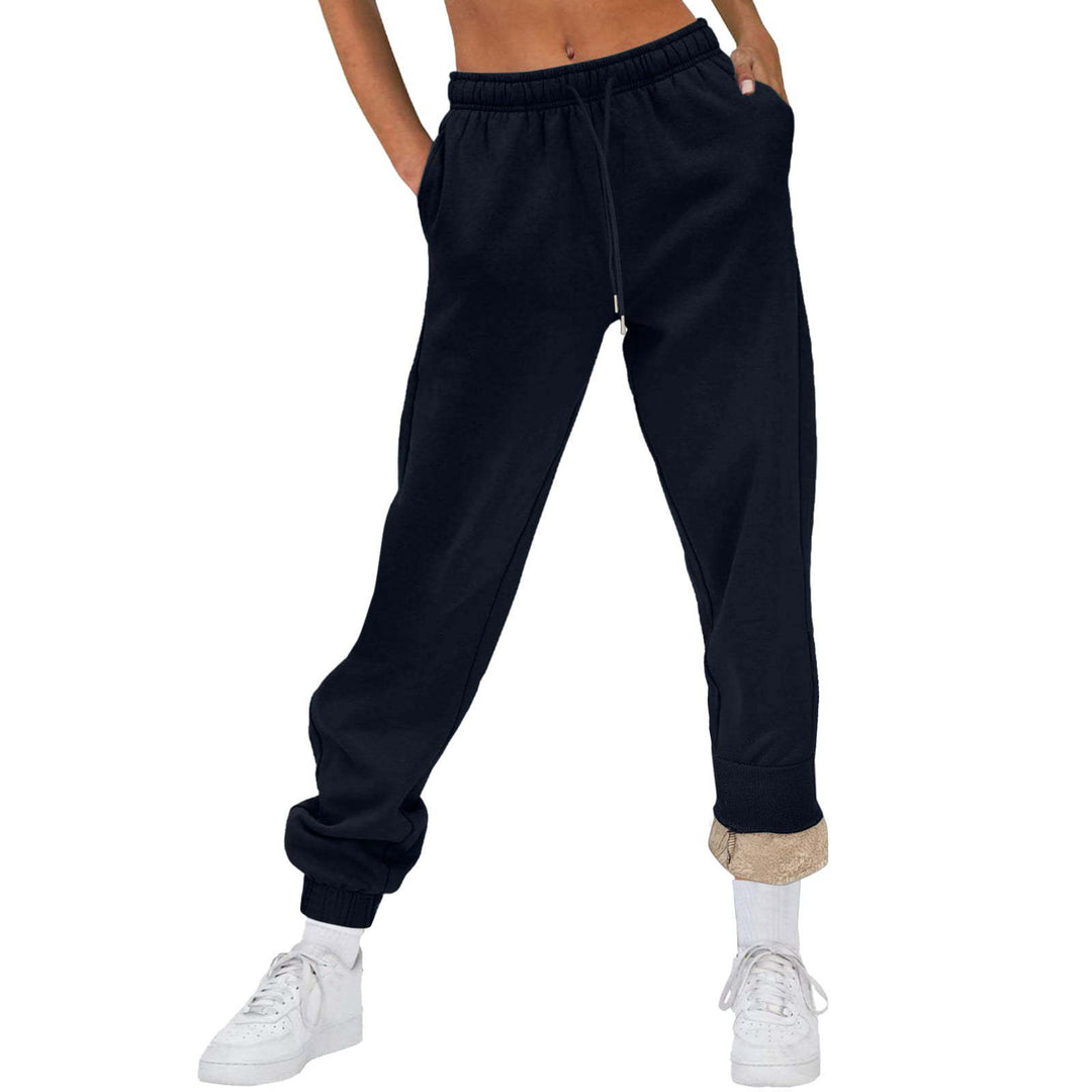 Damen Bequeme Freizeit-Hose mit Kordelzug und stilvollem Bündchen Drune