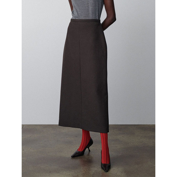 Damen eleganter Midirock mit klassischem Schnitt Drune