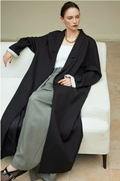 Damen locker fallender Oversize-Mantel Drune