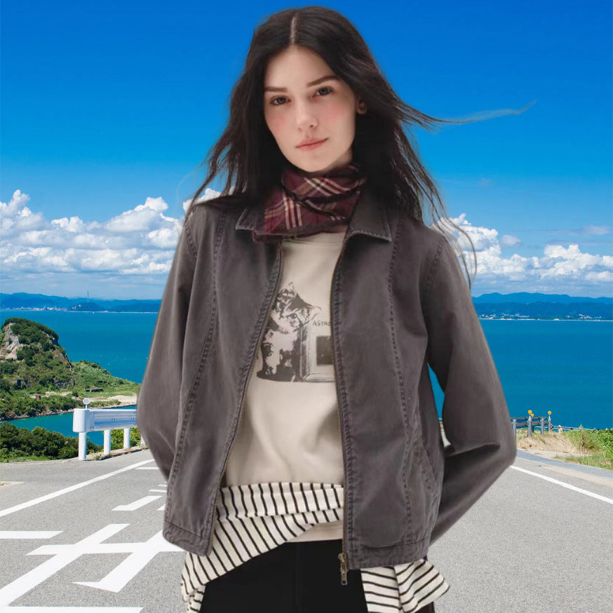 Damen Freizeitjacke mit lässigem Schnitt und praktischen Taschen Drune