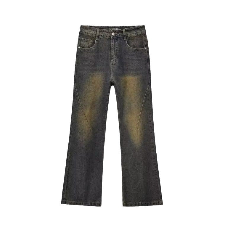 Herren Schlagjeans im Vintage-Stil mit hohem Bund und komfortablem Schnitt Drune