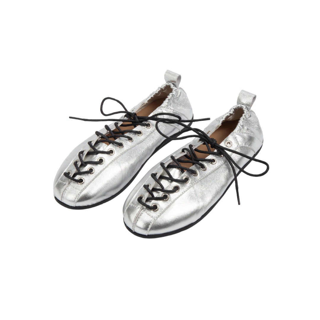 Damen Freizeit-Sneaker aus feinem Leder mit raffiniertem Geflecht Drune