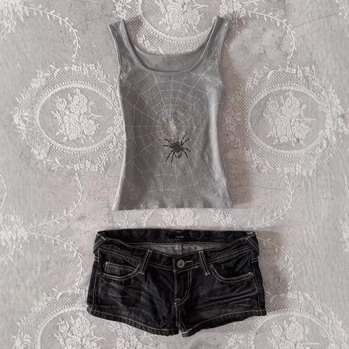 Damen Denim-Shorts mit lässigem Cut und auffälligen Nähte Drune