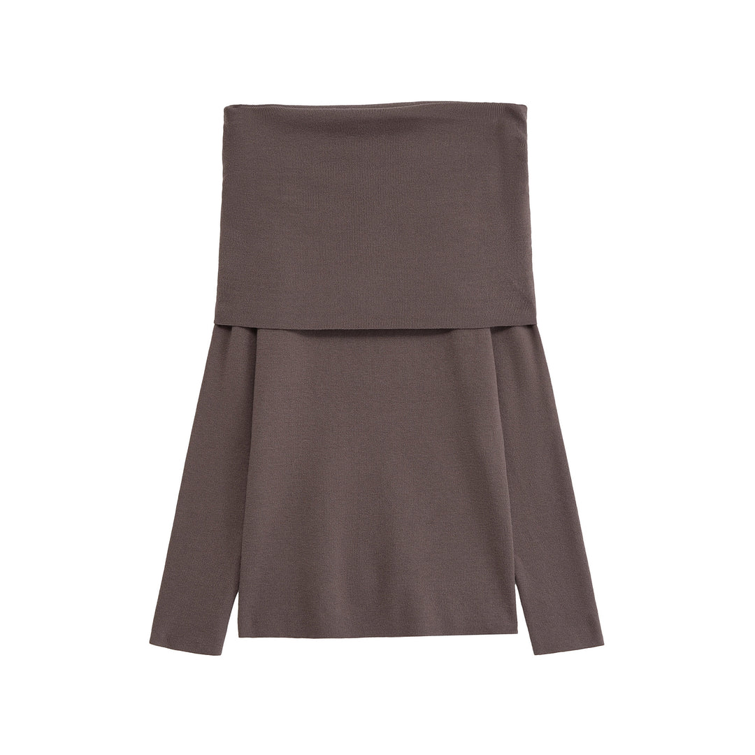 Damen Langarmshirt mit offener Schulterpartie Drune