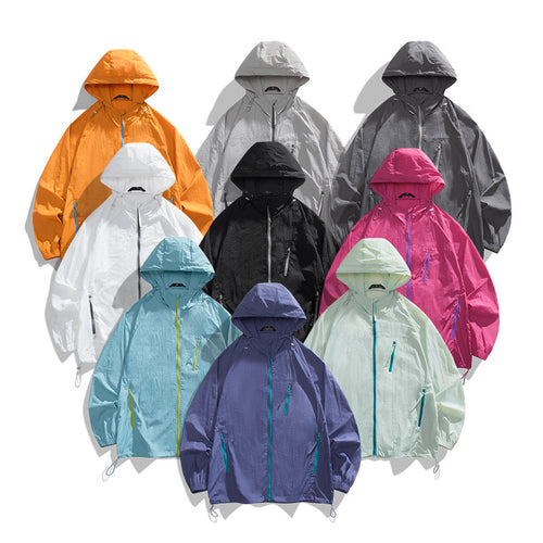 Herren leichtgewichtige Windjacke mit praktischen Taschen und atmungsaktiven Eigenschaften Drune