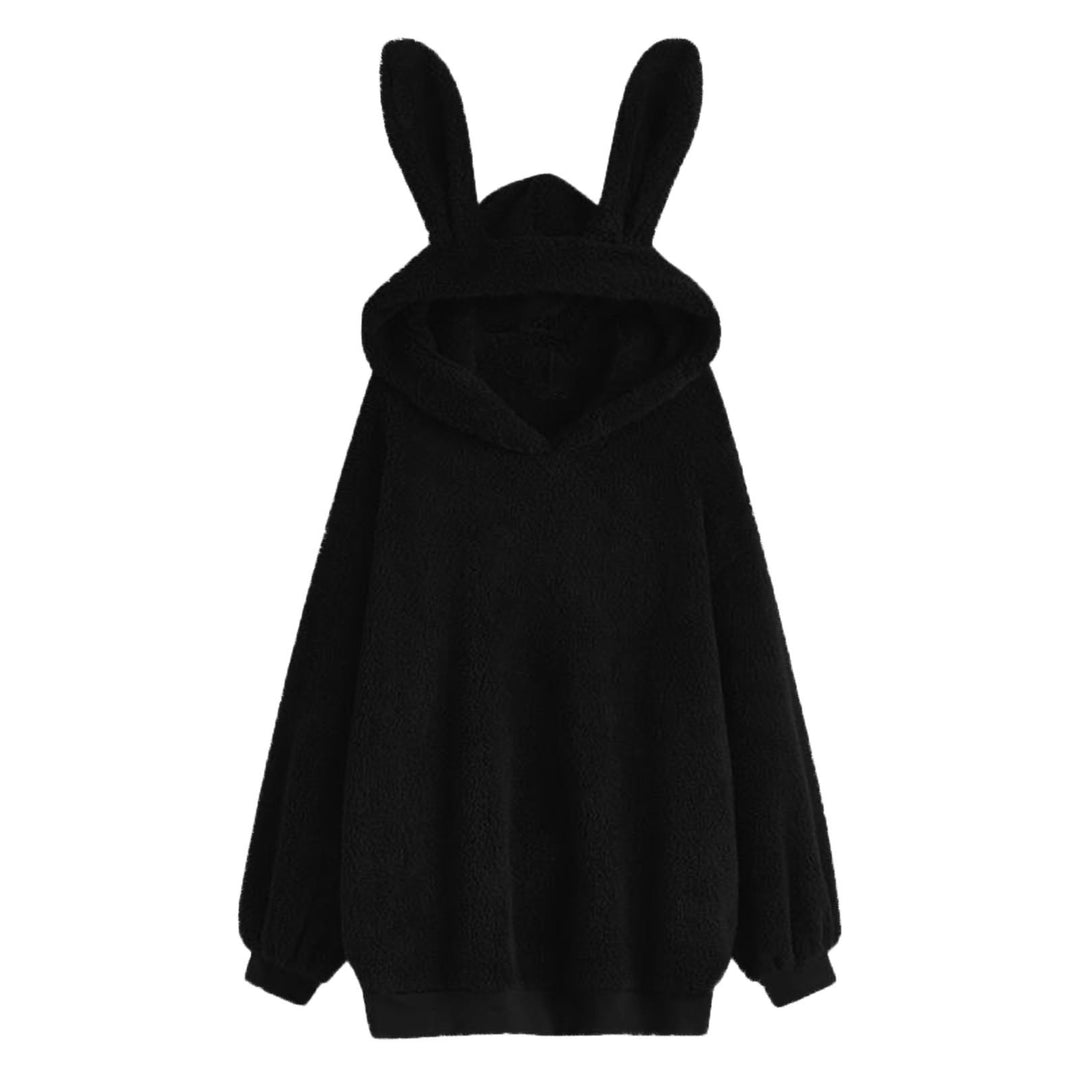 Damen Kuscheliger Hoodie mit Hasenohren Drune