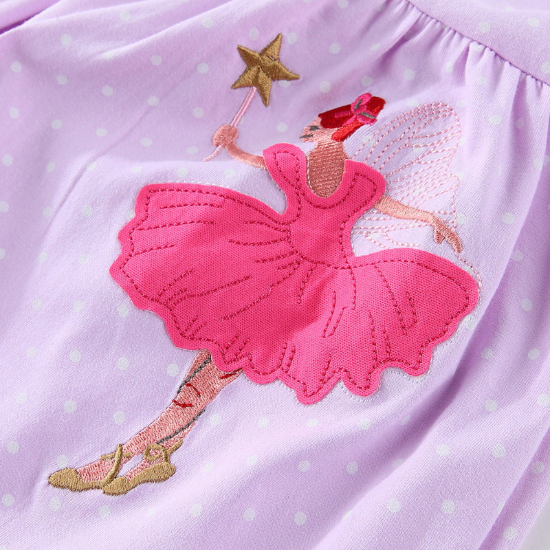 Mädchen Ballettkleid mit zauberhaftem Stickdesign Drune