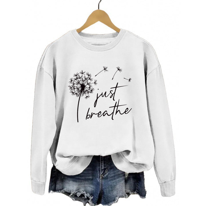 Damen Sweatshirt mit inspirierendem Pusteblumen-Motiv Drune