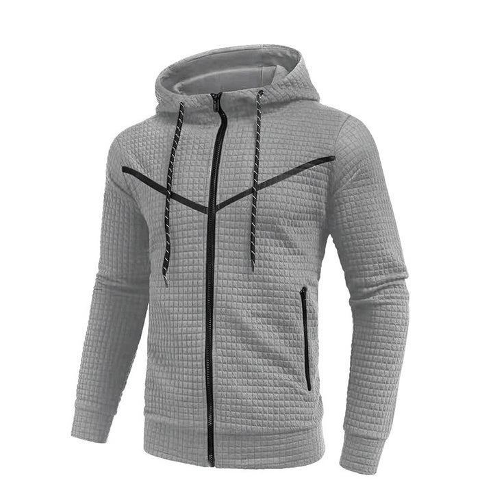Herren stylische Jacke mit strukturiertem Design und praktischem Reißverschluss Drune