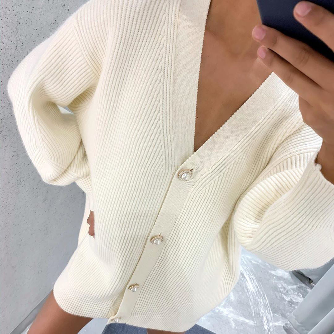 Damen gemütlicher Oversize-Kardie Drune