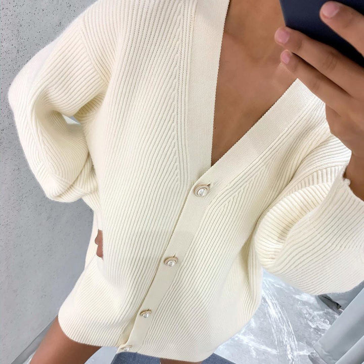 Damen gemütlicher Oversize-Kardie Drune