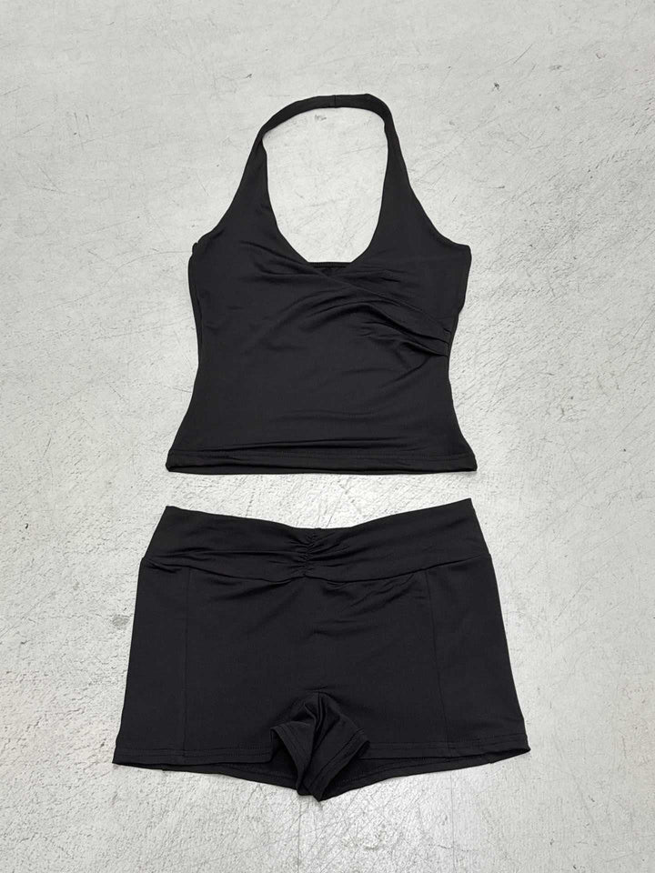 Damen sportliches Bikini-Set mit stylischem Schnitt und verstellbaren Trägern Drune