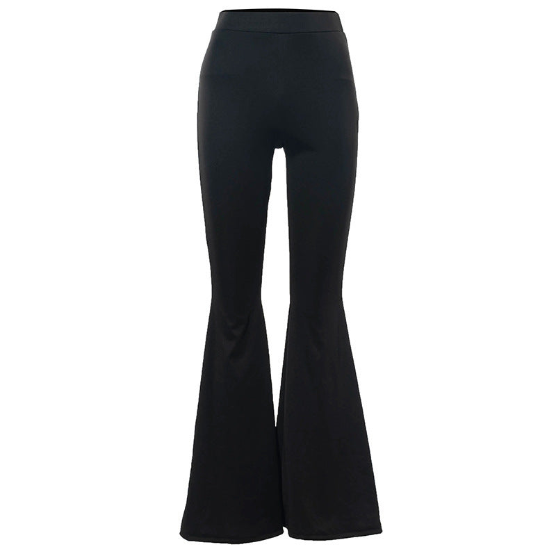 Damen Flared Leggings mit hohem Bund und komfortablem Stretch-Stoff Drune