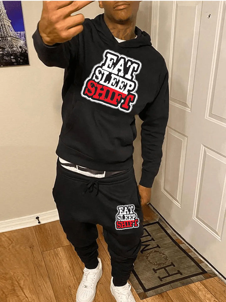 Damen Hoodie und Jogginghose Set mit motivierendem Spruch Drune