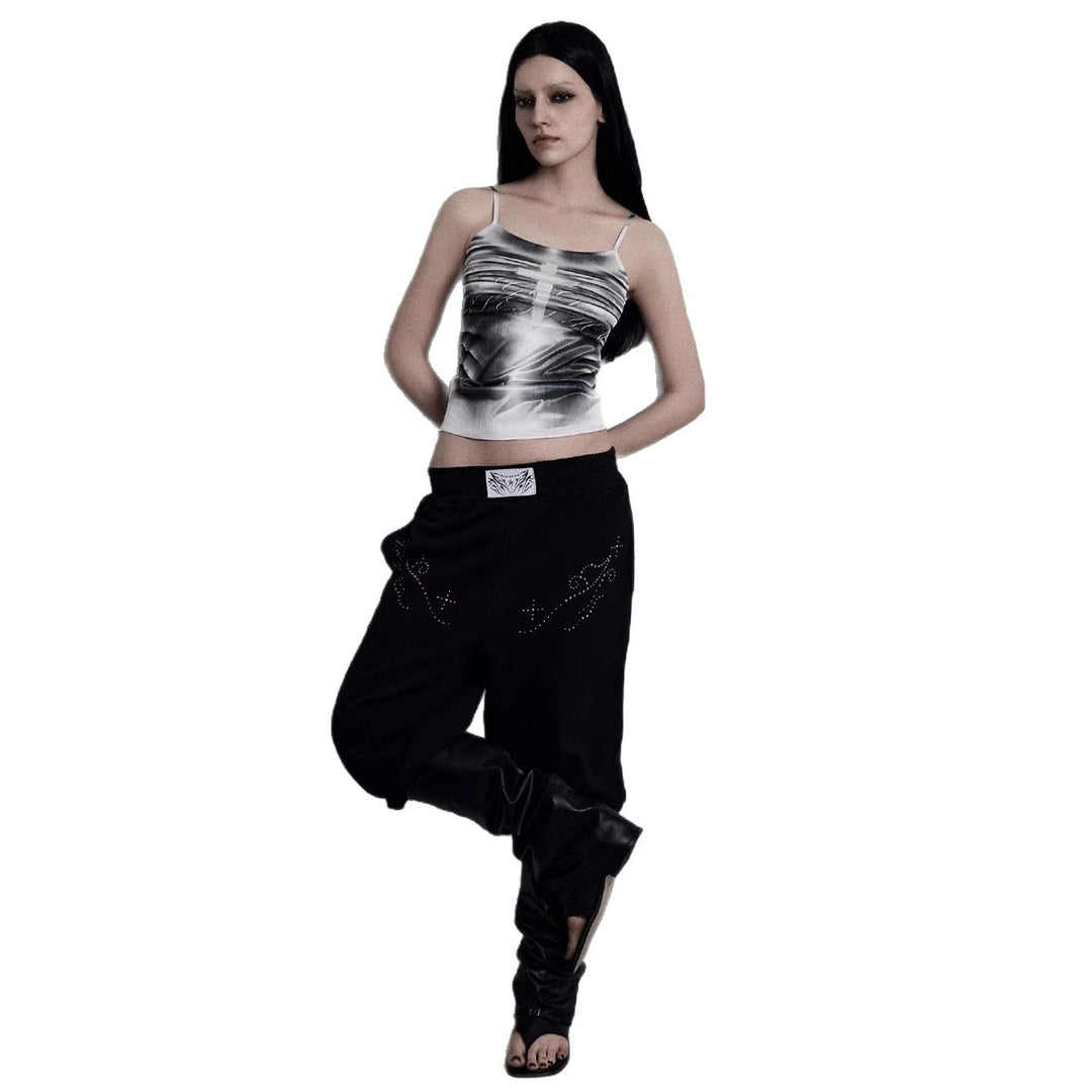 Damen lässiges Tanktop mit kreativem Grafikdesign Drune