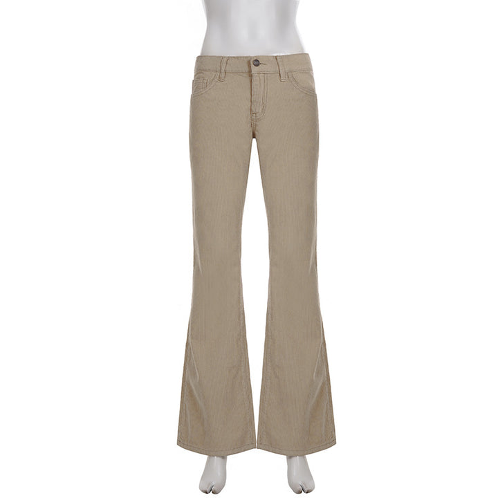 Damen Flared Jeans mit klassischem High-Waist-Schnitt und modischen Details Drune